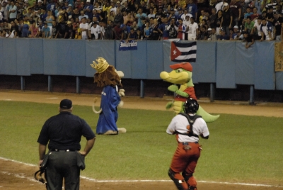 Mascotas beisboleras en Cuba