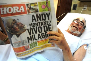 Andy Montañez de regreso a Puerto Rico tras accidente