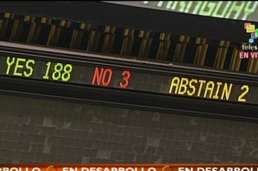 188 países rechazan el bloqueo a Cuba
