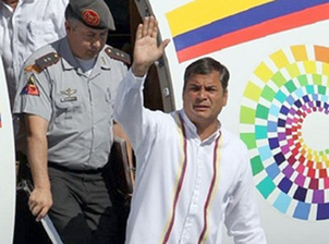 Correa regresa a su Patria tras encuentros con Chávez, Fidel y Raúl