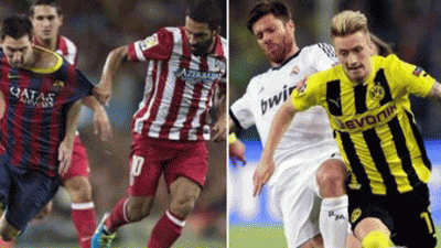 Barça-Atlético y Madrid-Dortmund, en unos cuartos que dan miedo
