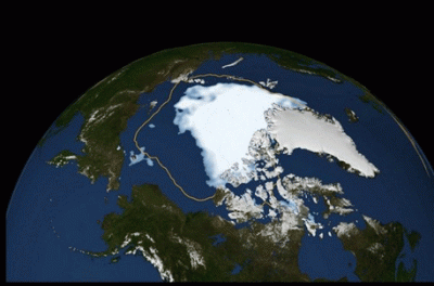 Trillones de partículas de plástico escondidas en el hielo del Ártico