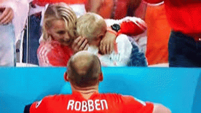 Mundial - El llanto desconsolado del hijo de Robben tras la eliminación