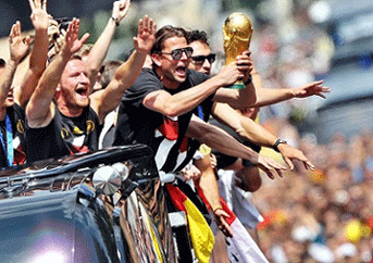 Selección alemana rompió trofeo alcanzado en Brasil 2014