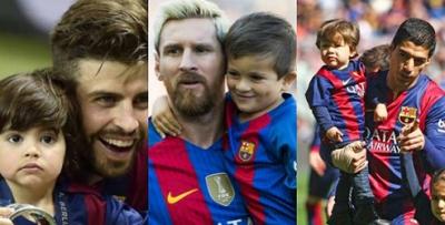 Los hijos de Messi, Suárez y Piqué, ya entrenan en la escuela del Barcelona
