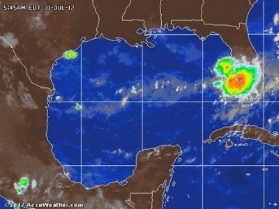 Se forma la tormenta tropical Emily en el Golfo de México