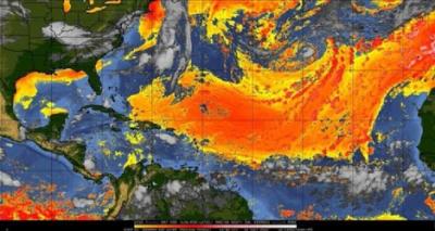 Avanza nube densa proveniente del Sahara